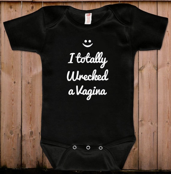 Funny baby clothes newborn baby clothes I totally wrecked a