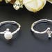 Solid sterling silver ring setting, ring blank without pearl, vintage style, nature element, jewelry DIY, gift DIY
