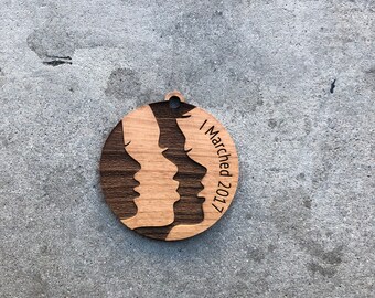 Women's March on Washington Wooden Ornament