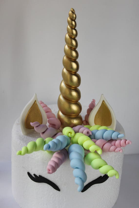 Unicorn Gum Paste fondant cake topper sugar decoration unicorn