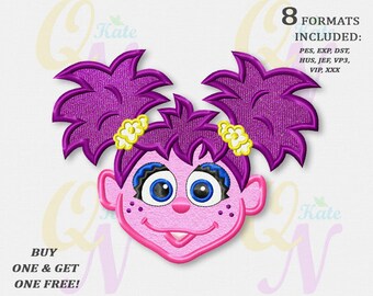 BOGO FREE! Abby Cadabby applique embroidery design, Sesame Street Machine Embroidery Design, Embroidery designs baby, Birthday Baby, #120