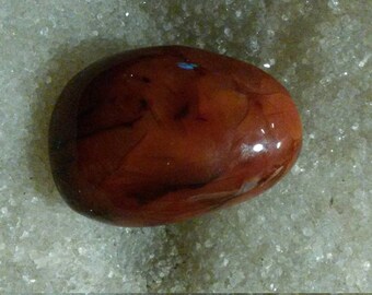 Carnelian Pebble 117,67 Gr-orange-red
