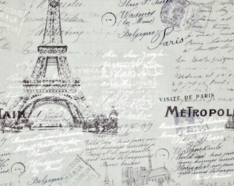 Eiffel Tower fabric, Paris France fabric, 100% cotton fabric for Quilting crafting and all sewing projects.