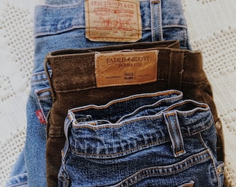 vintage high waisted denim shorts