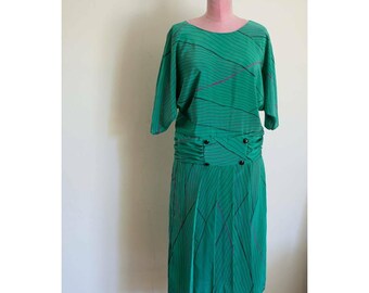 Mojie 80s does 20s Drop Waist Dress