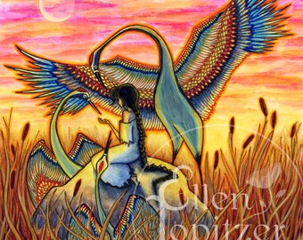Cattails & Wings - Medium Print
