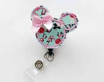 Name Badge, Name Badge Holder, Badge Clip, Badge Reel, Nurse Badge Reel, Nursing Badge Reel, Nurse Gift, Pediatric Nurse Gift, Minnie Mouse