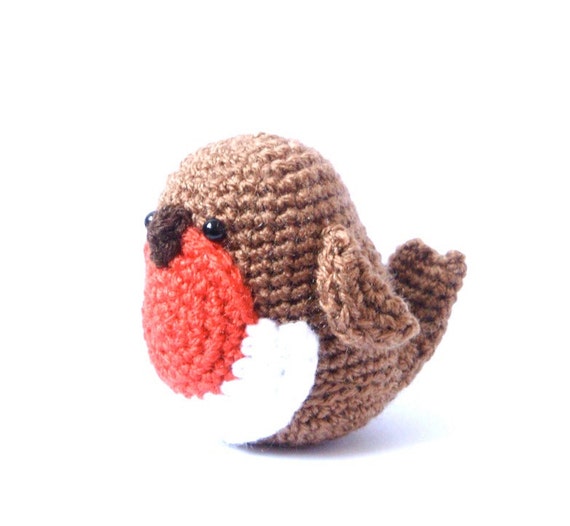 Crochet Amigurumi Pattern Robin Bird PDF Ebook