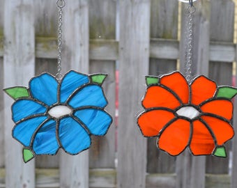Stained Glass Suncatcher Flower