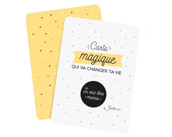 Scratch Grandma card. You're going to be Grandma card announcement card Granny, Grandma gift, birth gift, pregnancy announcement card