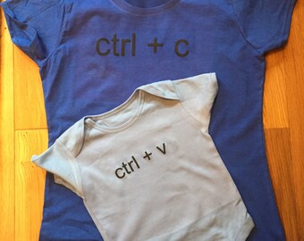 Geek parent and baby outfit geek babygrow