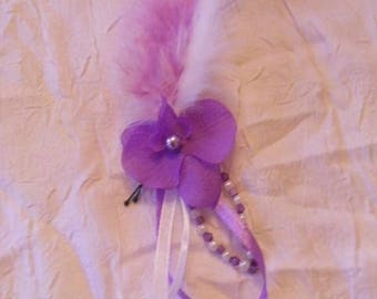 bun Orchid purple and white