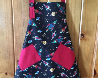 Big Brother Space Apron (size 3-5)
