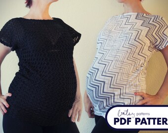 Parkette Top Maternity - PDF Pattern
