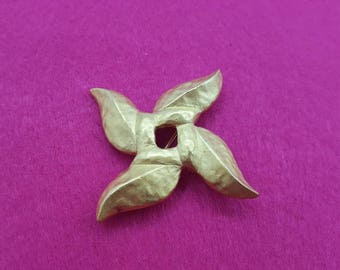 Napier High Style Brushed Gold tone Brooch Mint Condition