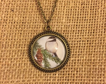 Chickadee Necklace - Wearable Art