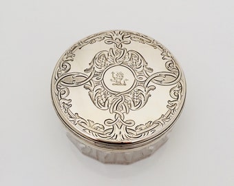 Antique Silver Capped Container.