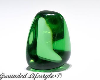 Unique Gift Gaia Stones, Green Obsidian Facetable Volcanic Glass Mt St Helen