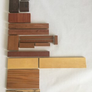 Lot#17 exotic wood scraps kiln dried