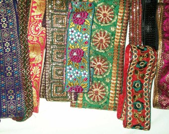 Fabric Trims Grab Bag - 10 different trims for crafts, sewing