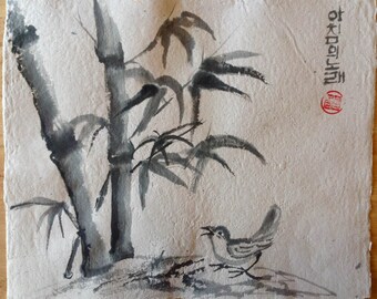 Morning song 8 x 10 ink on paper
