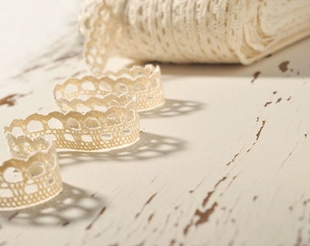 Crochet Lace Ribbon Lace Trim Crochet Ribbon Crochet Trim White Lace Ribbon Crochet Lace Trim Embellishment Wedding Lace Crocheted Lace