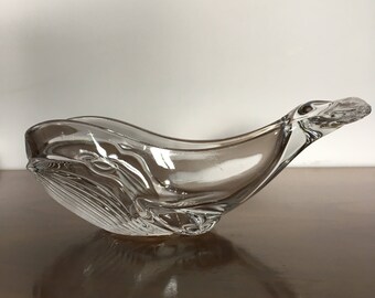 Cristal d'Arques Whale shaped dish