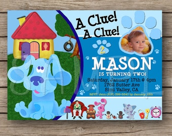 Blues Clues Birthday Invitation