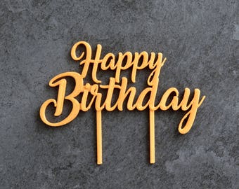 Happy Birthday - Cake Topper Happy Birthday cake decoration