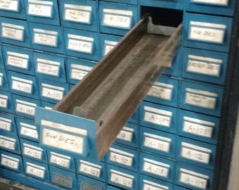 Card Catalog Cabinet 98 Drawer Tambor Roll Door