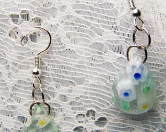 Millefiori Glass Earrings