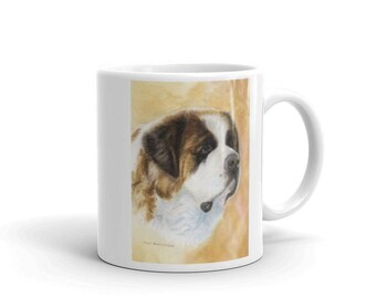 Saint Bernard Head Study Two, 11oz Coffee Mug