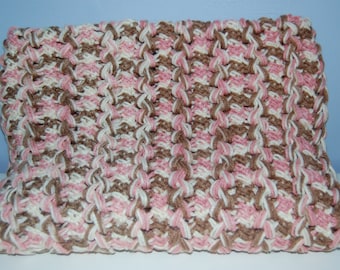 Neopolitan Hairpin Lace Blanket