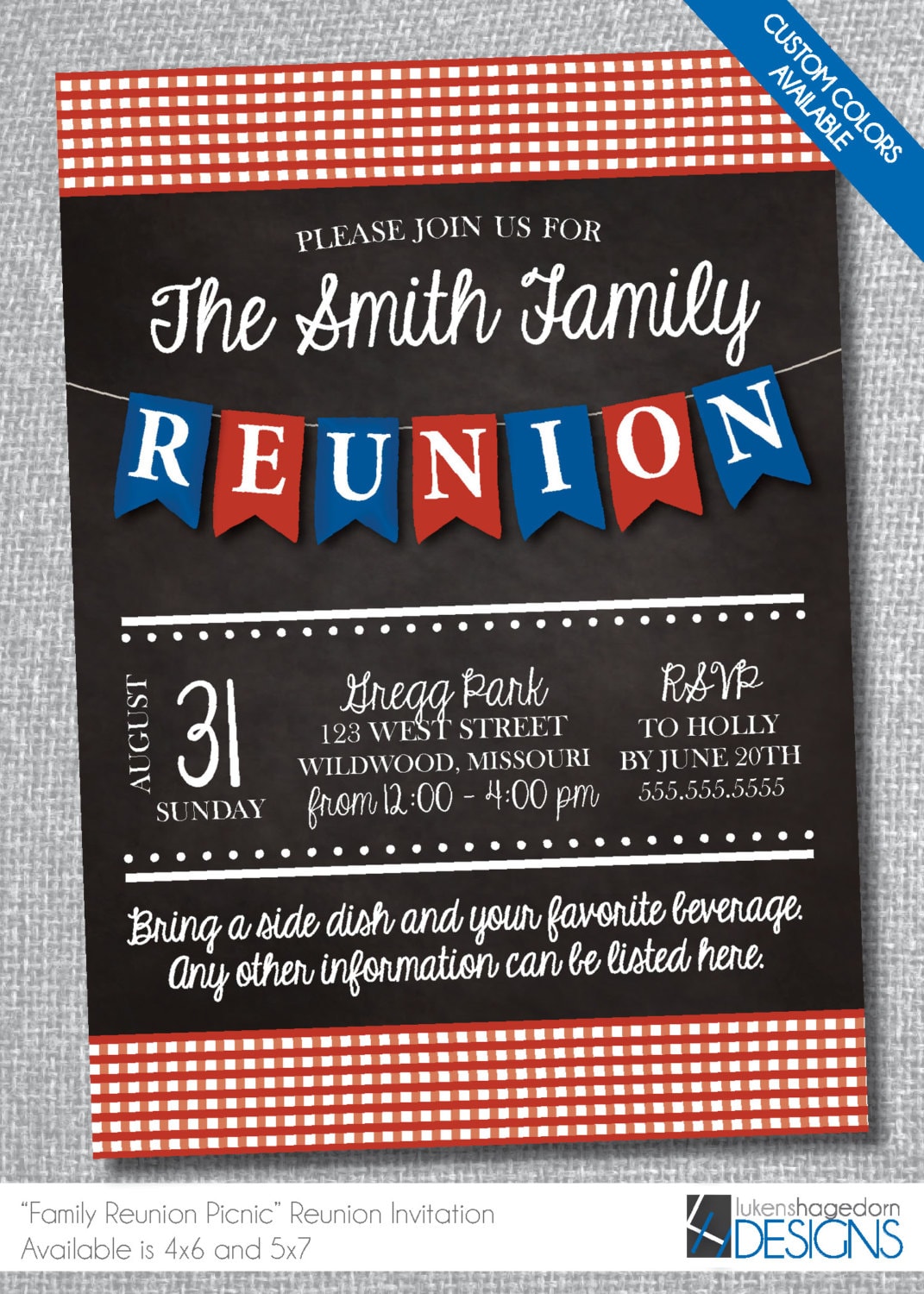 Family Reunion Invitation Template Family Reunion Invitation Card