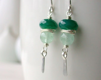 Forrest Nymph Earrings. Drop Earrings. Earrings. Green Earrings. Dangle. Artisan. Jewelry.