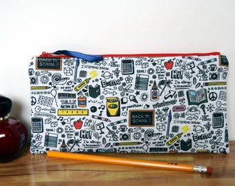 School Days Pencil Zipper Case