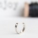 Pendant, Silver 925, jewelry making, Open Ring, Heart inside, S size