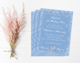 Cinderella Quinceanera Invitations 10