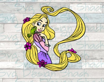 Rapunzel SVG, DXF, EPS, Studio 3, Png
