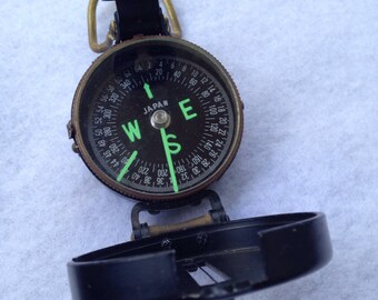Engineer compass Pocket sized compass Portable compass Survey Compass Vintage engineer compass Old compass Directional compass
