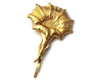 Gold Flower bobby pin Bridal Hair Pin Flower Hair Pin Flower Hair Clip Flower Hair Accessories Woodland Bride Woodland Weddings