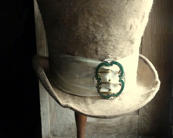 antique vintage theatre costume blond beaver top hat