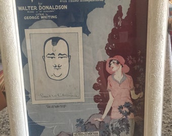 My Blue Heaven Sheet Music--Framed