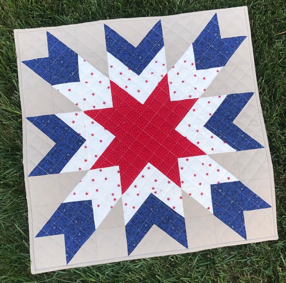 christmas star barn quilt pdf quilt pattern beginner quilt