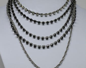 Sparkling Silver tone Necklace