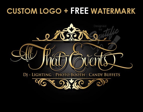 Custom Events planning logo Free Watermark Free PSD source