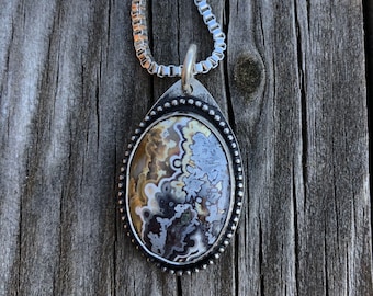 Sterling Silver and Crazy Lace Agate