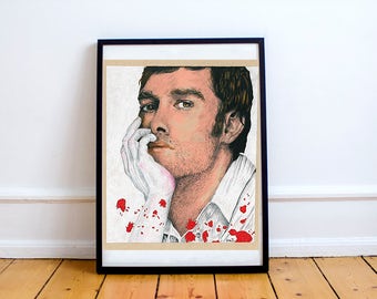 Dexter Morgan Michael C Hall Drawing Print