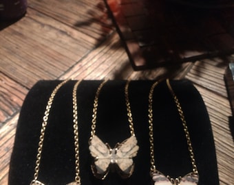 Billion Year-Old Butterfly Necklaces