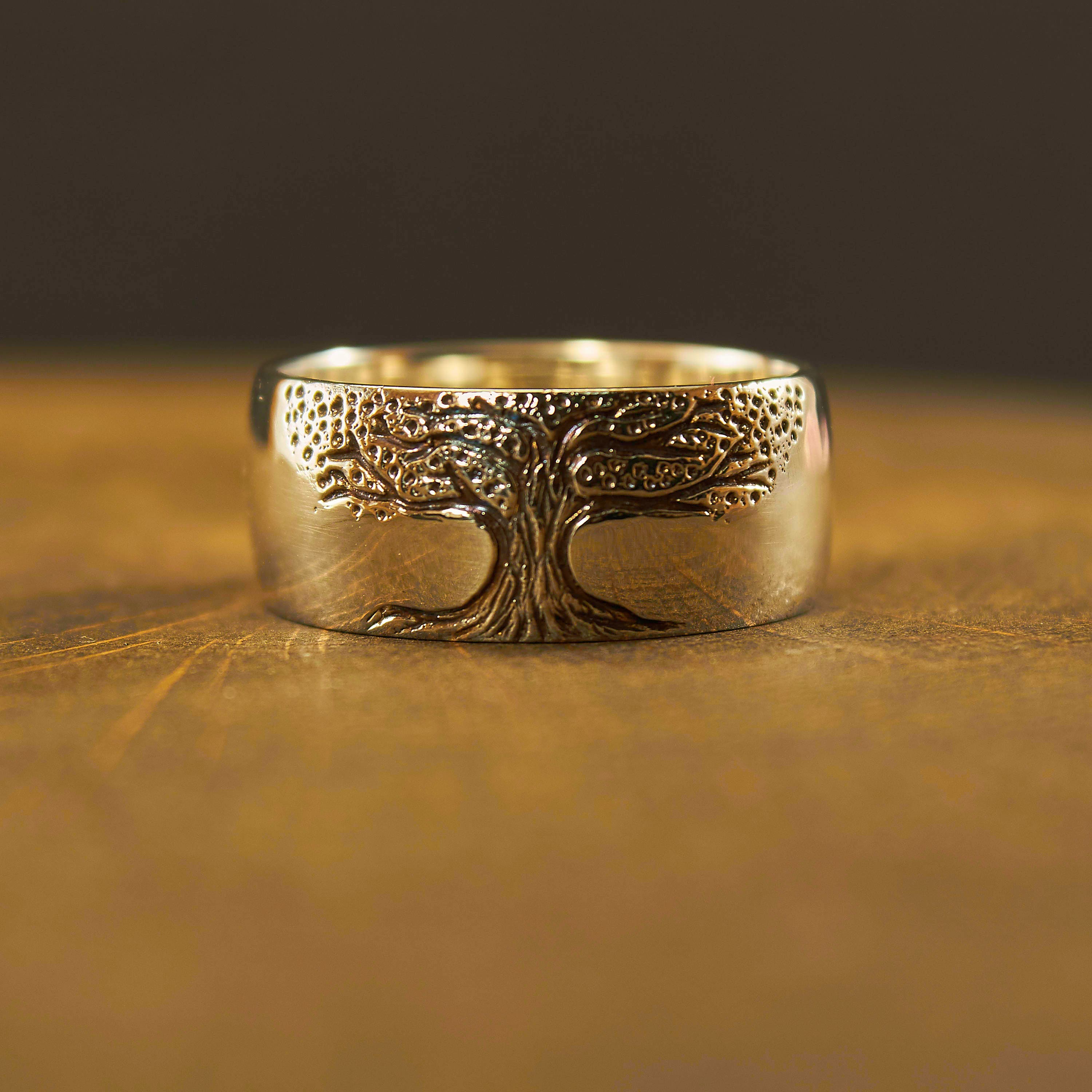 Silver Tree  Ring  Tree  Wedding  Ring  Tree  of Life Ring 